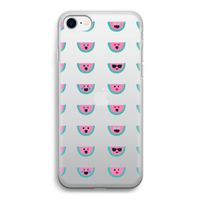 Smiley watermeloenprint: iPhone SE 2020 Transparant Hoesje