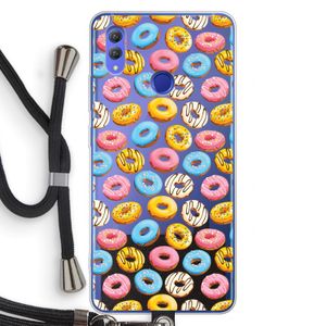 Pink donuts: Honor Note 10 Transparant Hoesje met koord