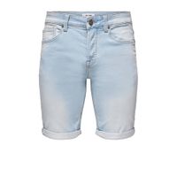 ONLY & SONS regular fit jeans short Ply blue denim - thumbnail