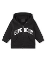 Givenchy Kids hoodie zippé à logo imprimé - Noir - thumbnail