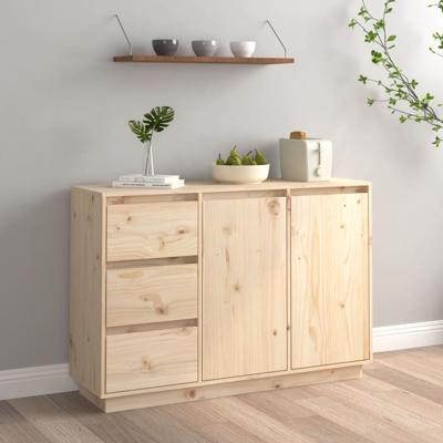 Dressoir 111x34x75 cm massief grenenhout