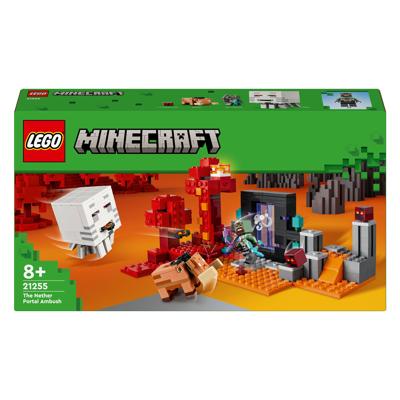 LEGO minecraft 21255 hinderlaag bij het nether-portaal