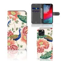 Telefoonhoesje | Met pasjeshouder | voor Apple iPhone 11 Pro Pink Peacock