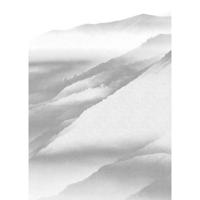 Fotobehang - White Noise Mountain 200x280cm - Vliesbehang