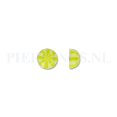 Balletje 1.6 mm acryl halve strandbal geel