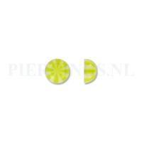 Balletje 1.6 mm acryl halve strandbal geel