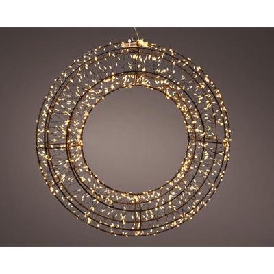 Krans LED metaal klassiekwarm 960LED