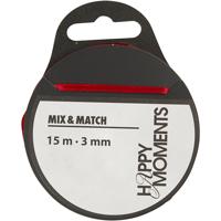 Creativ Company Satijnlint, b: 3 mm, wijnrood, 15 m/ 1 rol