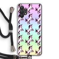 Musketon Unicorn: Samsung Galaxy A32 5G Transparant Hoesje met koord
