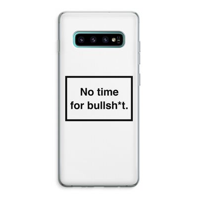 No time: Samsung Galaxy S10 Plus Transparant Hoesje