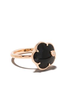 Pasquale Bruni bague Petit Joli en or rose 18ct ornée d'onyx et de diamant