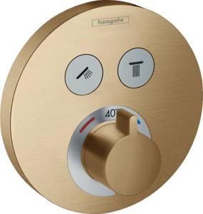 Hansgrohe ShowerSelect S Afbouwdeel Thermostaat Brushed Bronze