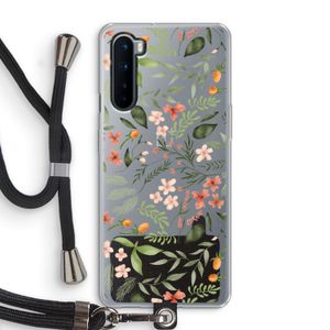 Sweet little flowers: OnePlus Nord Transparant Hoesje met koord