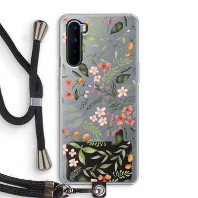 Sweet little flowers: OnePlus Nord Transparant Hoesje met koord