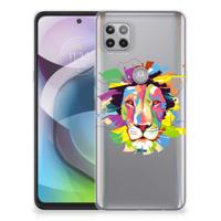Motorola Moto G 5G Telefoonhoesje met Naam Lion Color