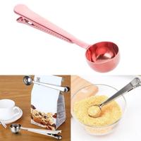 5PCS multifunctionele keuken koffie lepel met clip RVS thee koffie meten Cup koffie Scoop