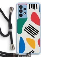 Illustratieve pop 1: Samsung Galaxy A52 Transparant Hoesje met koord