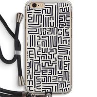 Moroccan Print: iPhone 6 PLUS / 6S PLUS Transparant Hoesje met koord