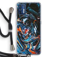 Black Unicorn: Motorola Moto G9 Plus Transparant Hoesje met koord