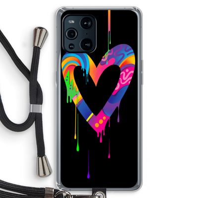Melts My Heart: Oppo Find X3 Transparant Hoesje met koord
