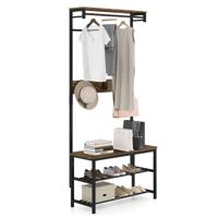 5-in-1 Opbergmeubel Voor De hal Met Bank Schoenenkast En Kapstok Opbergmeubel Voor De Hal Met Opbergvakken