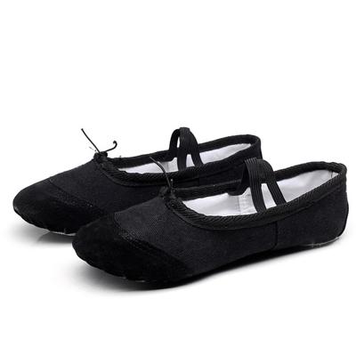 2 paar flats zachte ballet schoenen Latin yoga dans sport schoenen voor kinderen & volwassen schoenmaat: 43 (zwart)