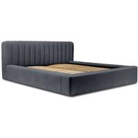 Trae Mobler Como 180 x 200 cm Gestoffeerd Bed Donkerblauw