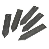 Leistenen plantenetiketten van natuurlijk leisteen 15x3cm 5 stuks Nature - Nature