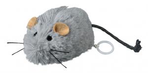 Trixie opwindbare pluche muis met catnip (8 CM)