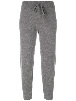 Cashmere In Love pantalon Sarah à taille à lien de resserrage - Gris