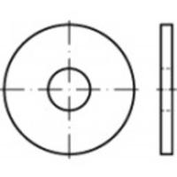 Onderlegring 9 mm 28 mm Staal Galvanisch verzinkt 100 stuk(s) TOOLCRAFT 107043 - thumbnail