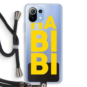 Habibi Majorelle : Xiaomi Mi 11 Lite Transparant Hoesje met koord