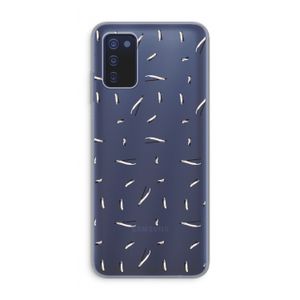 Hipster stripes: Samsung Galaxy A03s Transparant Hoesje