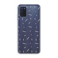 Hipster stripes: Samsung Galaxy A03s Transparant Hoesje