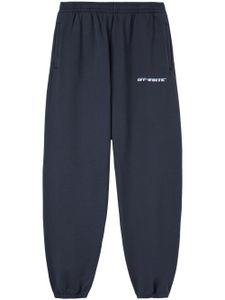 Off-White pantalon de jogging à imprimé Arrows - Bleu