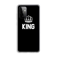 King zwart: Samsung Galaxy A72 Transparant Hoesje