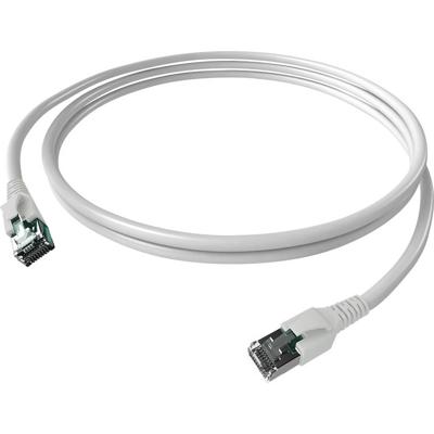 EasyLan FlexBoot Patchkabel Kat.6A, S/FTP, wit, 10 m