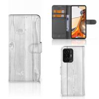 Xiaomi 11T | 11T Pro | Book Style Case | White Wood