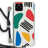 Illustratieve pop 1: Pixel 5a 5G Transparant Hoesje met koord