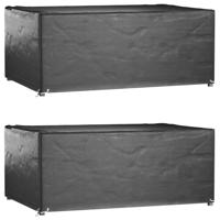 Tuinmeubelhoezen 2 st 8 oogjes rechthoekig 180x122x75 cm Tuinmeubelhoezen 2 st 8 oogjes rechthoekig 180x122x75 cm
