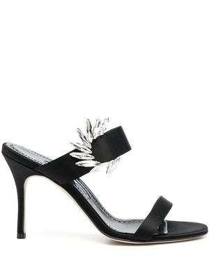 Manolo Blahnik sandales Chivela 100 mm - Noir