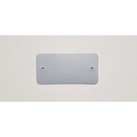 PVC labels 54x108 mm grijs 2 gaten 1000