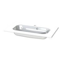 Tiger Wastafel S-line Oval 80 cm Glanzend Wit