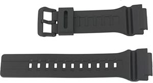 Horlogeband Casio 10558173 Kunststof/Plastic Zwart 20mm