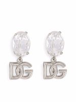 Dolce & Gabbana boucles d'oreilles à ornements en cristal - Argent - thumbnail