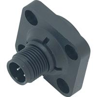 binder 76 4631 0011 00004-0200 Miniatuur-rondconnector Flensstekker Totaal aantal polen: 4 1 stuk(s)