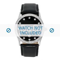 Horlogeband Dolce & Gabbana DW0008 Leder Zwart 24mm - thumbnail