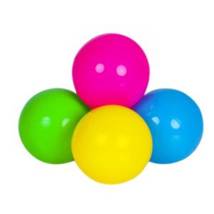 Kunststof ballenbak ballen - felle vrolijke kleuren - 25x stuks - ca 6 cm   -