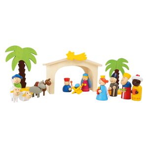 Small Foot houten kerststal speelset, 15dlg.