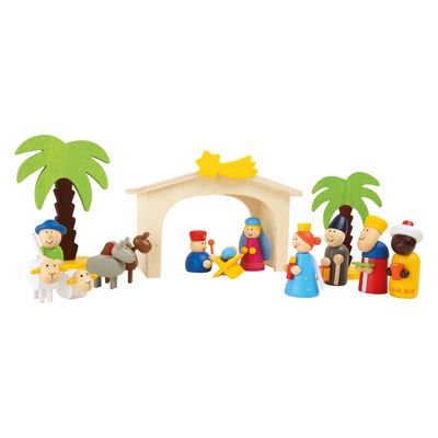 Small Foot houten kerststal speelset, 15dlg.